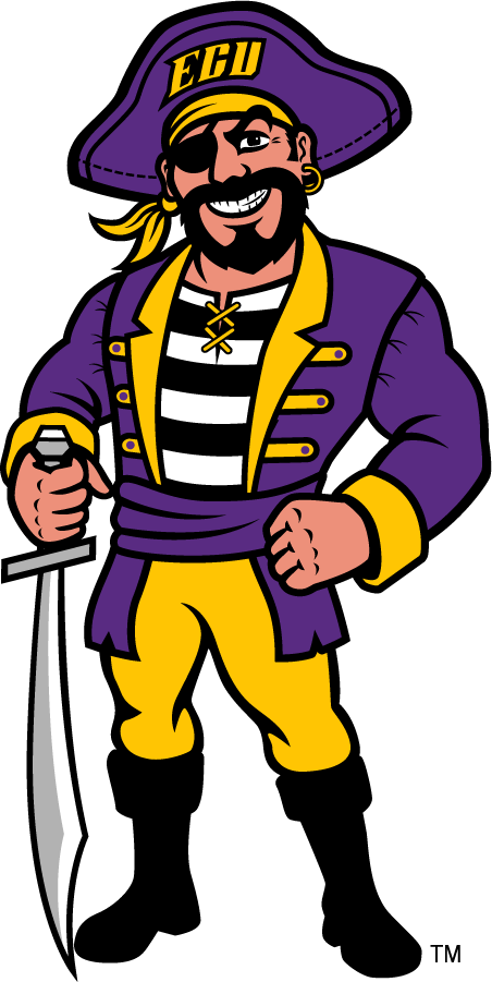 East Carolina Pirates 2009-2014 Mascot Logo diy iron on heat transfer